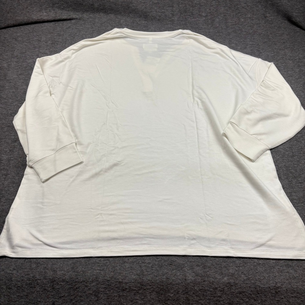 Lou & Grey Signaturesoft Tunic Top XXL Moonlight Ivory Long Sleeve Nordstrom NEW - Picture 8 of 8